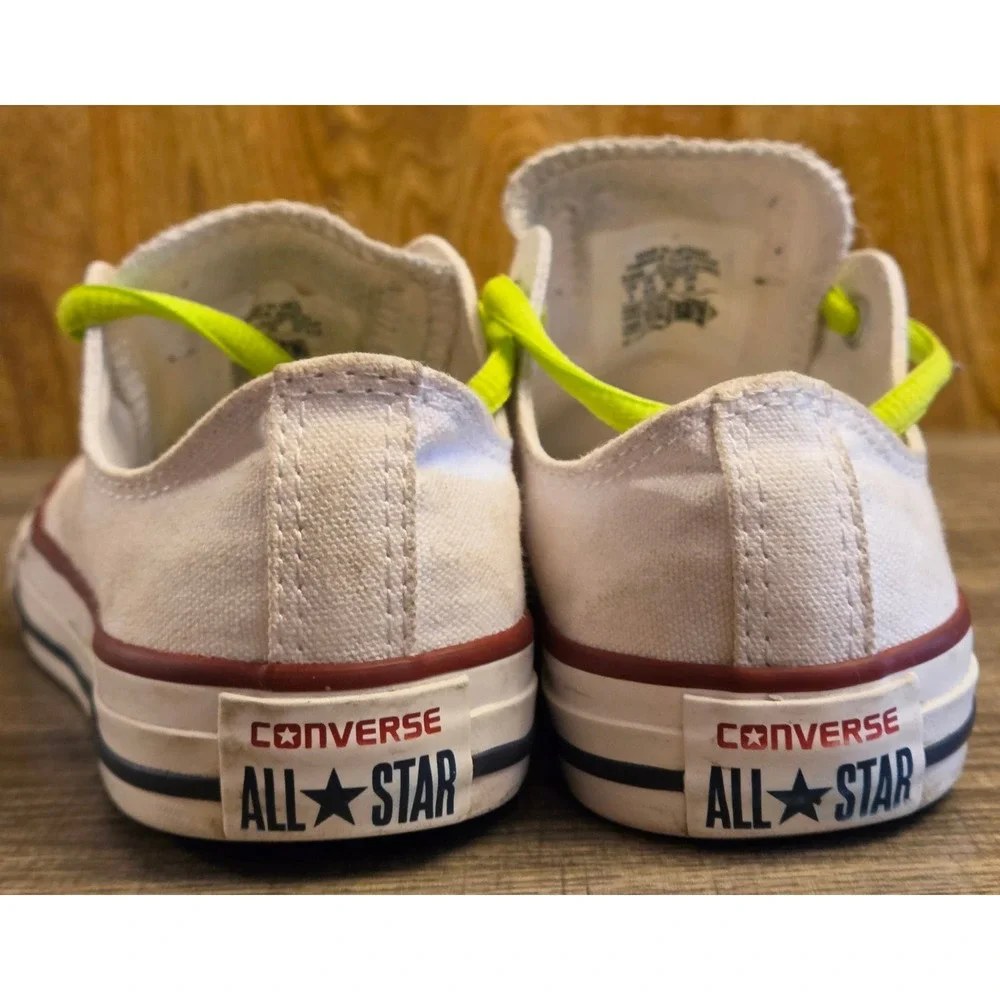 Converse Allstar Low Top Sneakers Shoes Youth Size 3 White